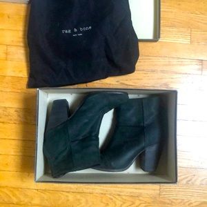 Rag & Bone Classic Newbury Ankle boot green suede